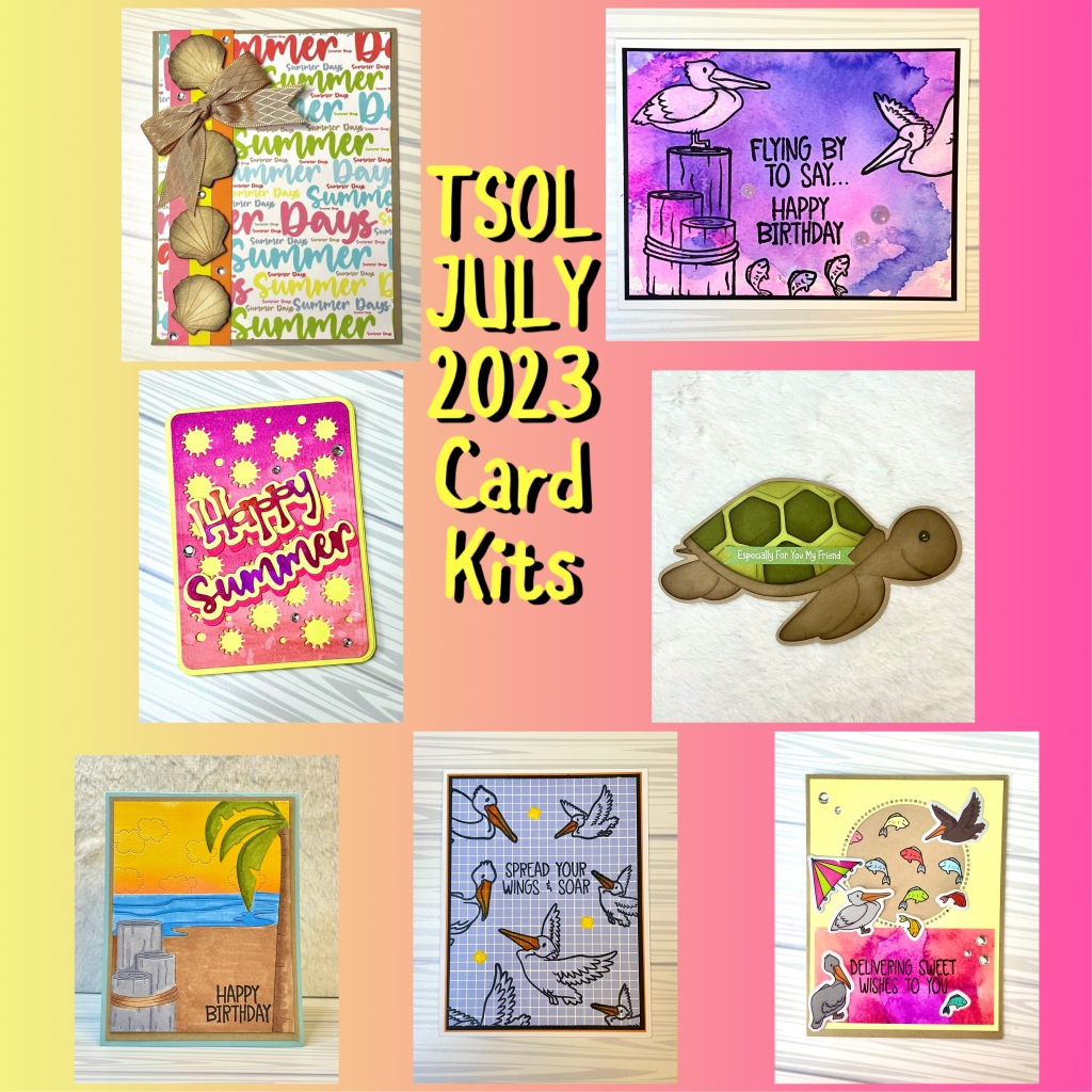 The Stamps of Life July 2023 Stamp, Die Hard, Card Kit and Fold-It